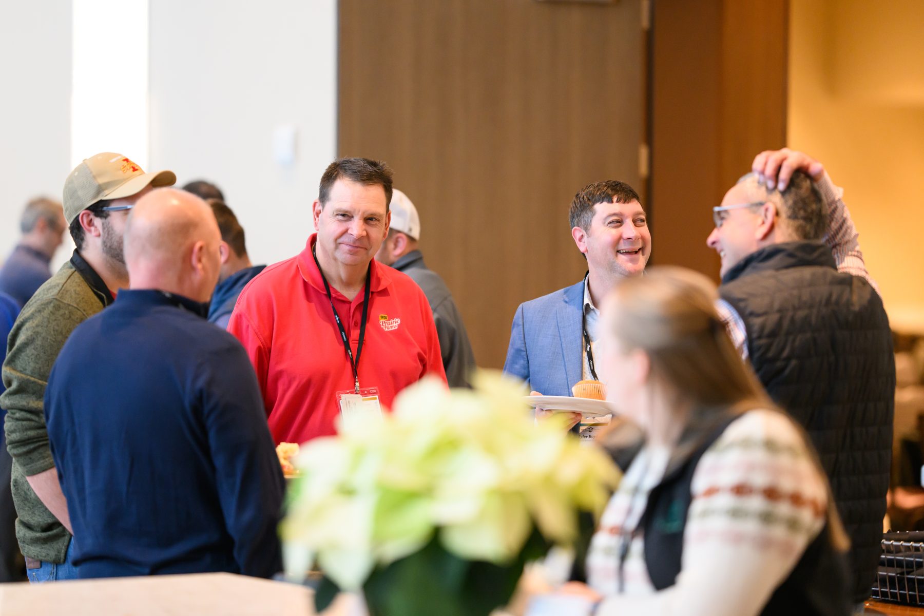 Mingling at Leaders Forum